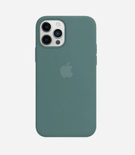 Load image into Gallery viewer, Solid Pine Green Soft Silicone iPhone Case
