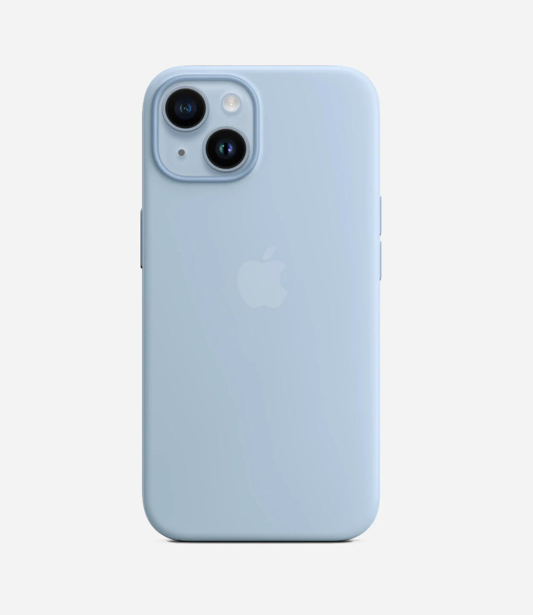 Solid Sky Soft Silicone iPhone Case