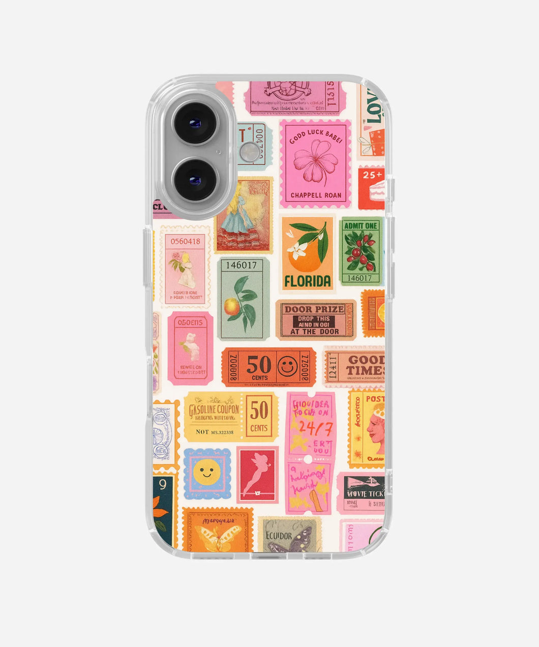Stamp Story Clear Silicone Phone Case - Main Image