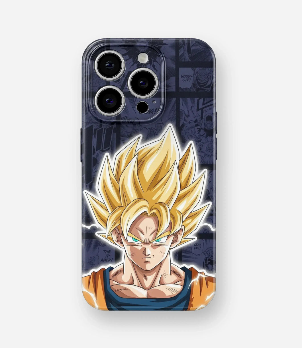 Super Saiyan Comic Glow Glossy Hard Case