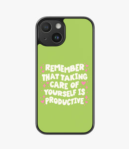 Take Care of Yourself Hybrid Matte Case