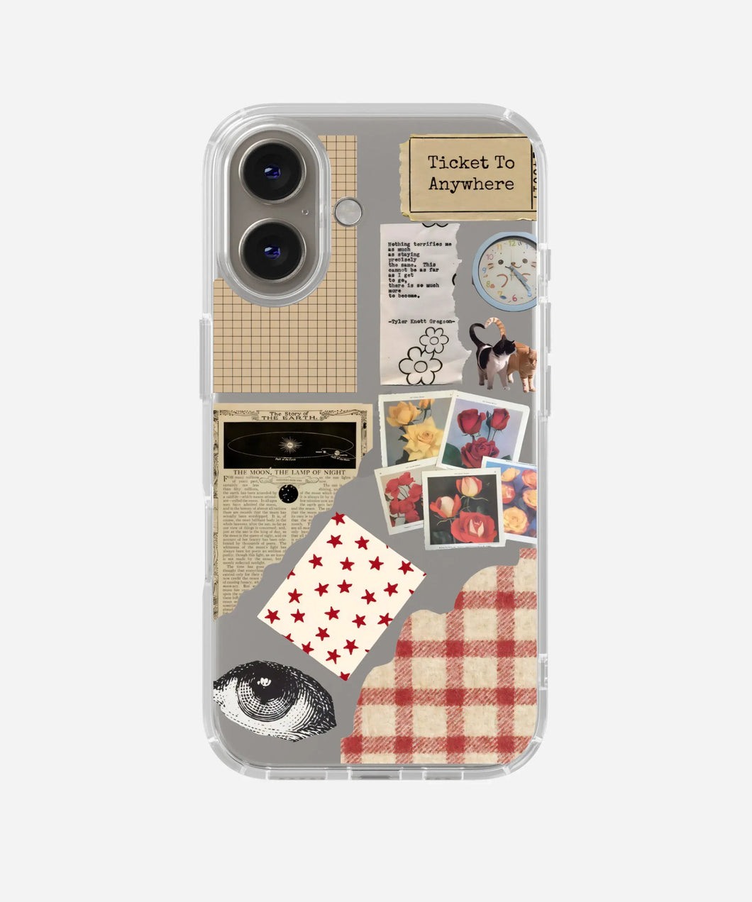 Ticket to Nostalgia Clear Silicone Phone Case
