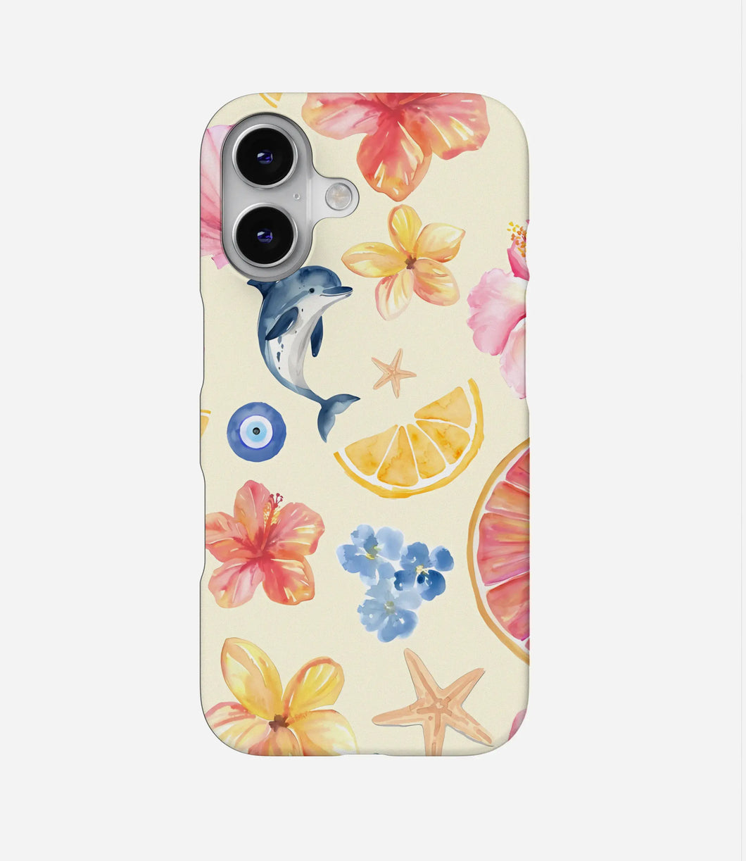Tropical Citrus Splash Hard Case