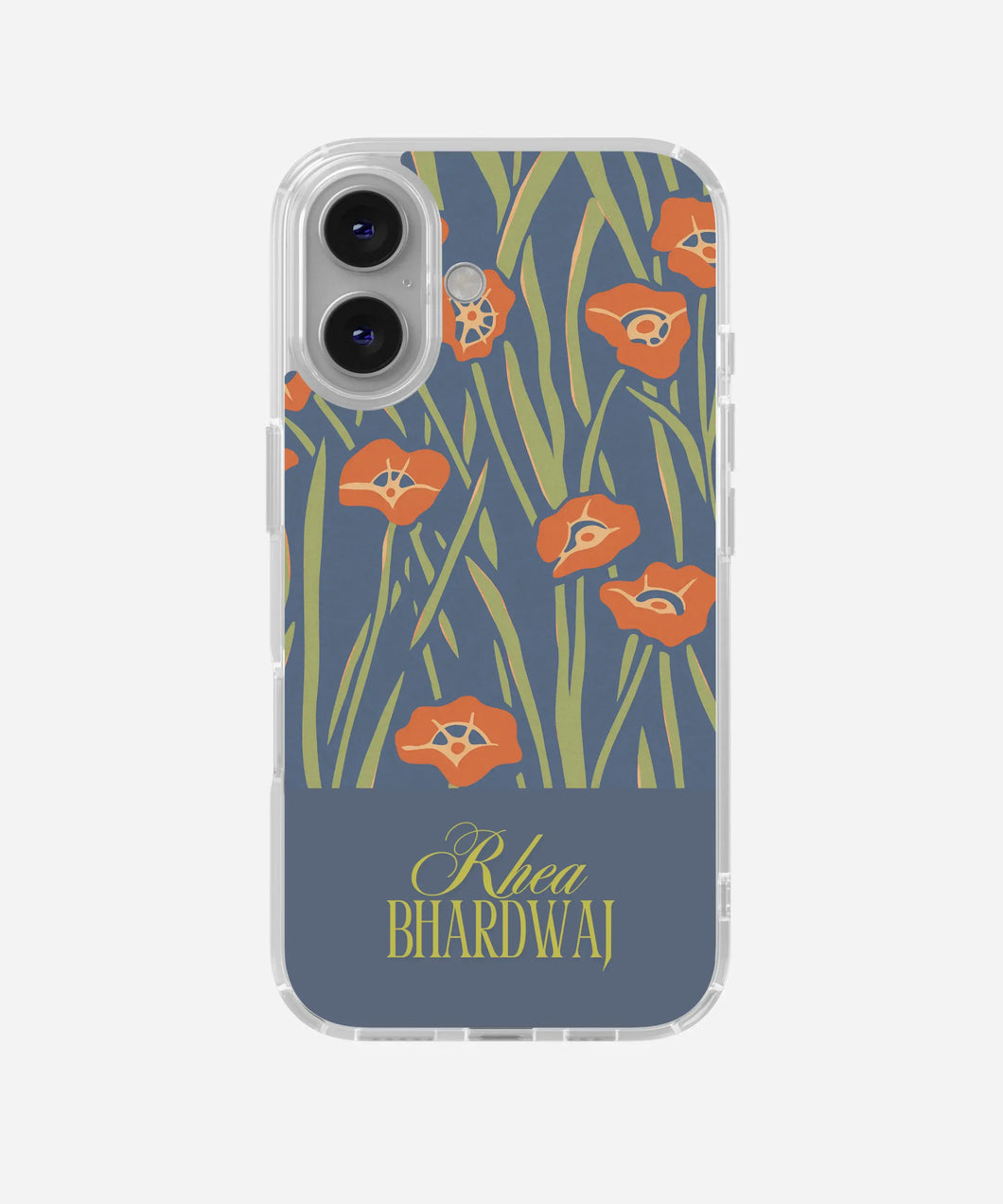 Twilight Bloom Custom Name Silicone Case