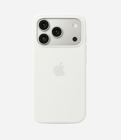 Solid White Soft Silicone iPhone Case