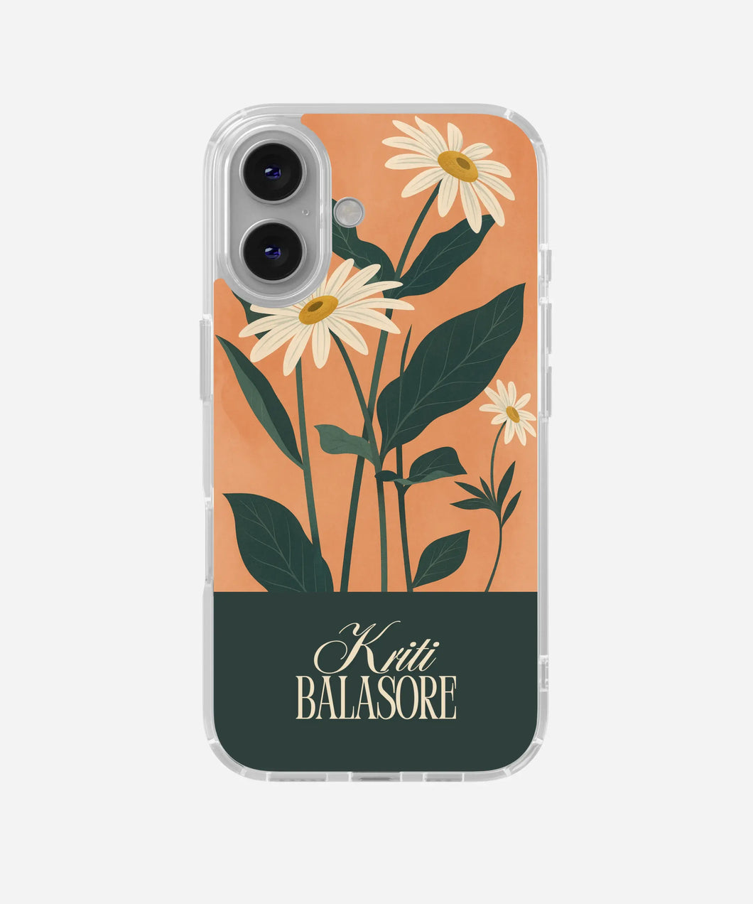 Wildflower Whisper Custom Name Silicone Case