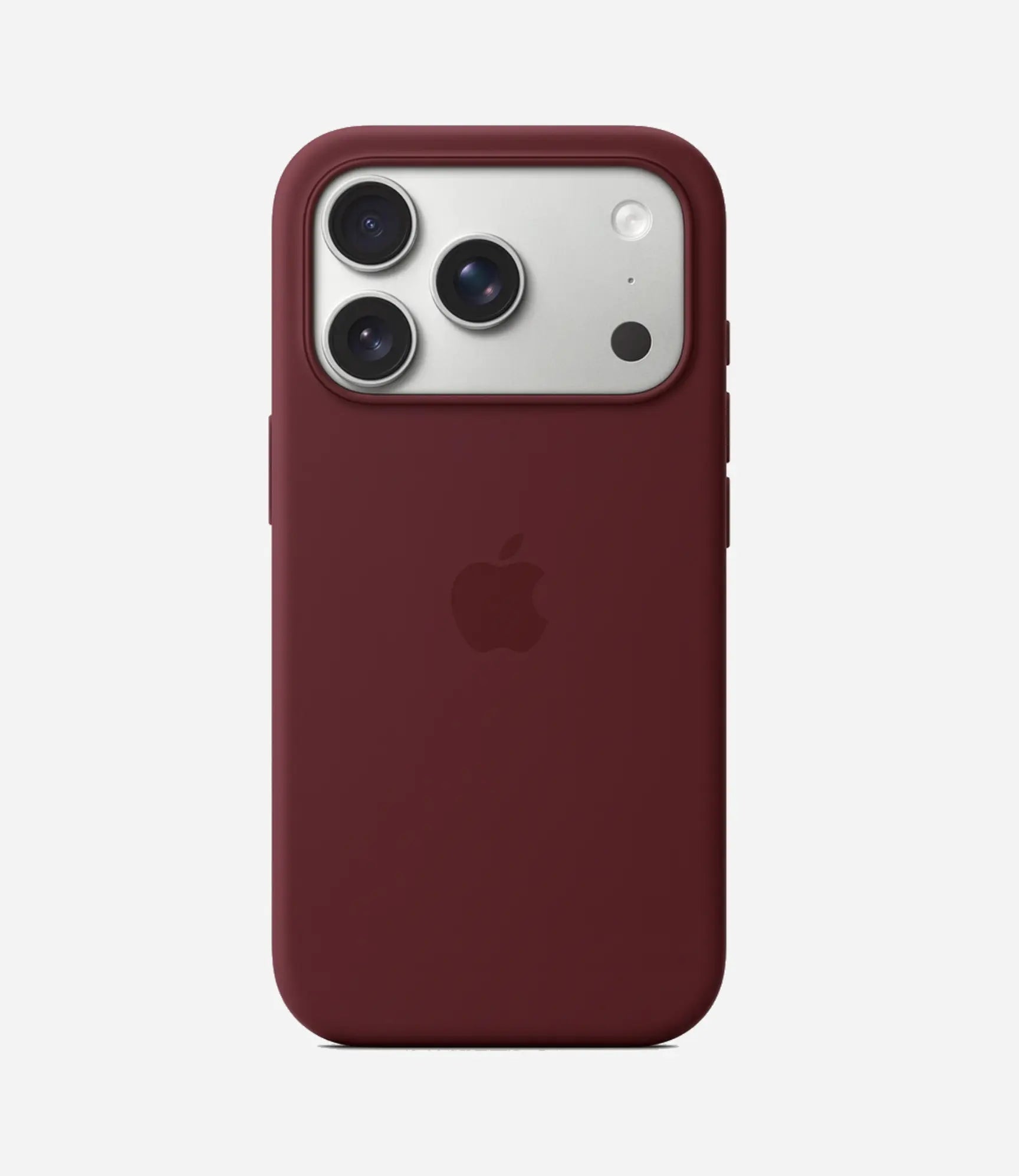Solid Wine Soft Silicone iPhone Case