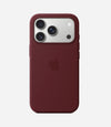 Solid Wine Soft Silicone iPhone Case