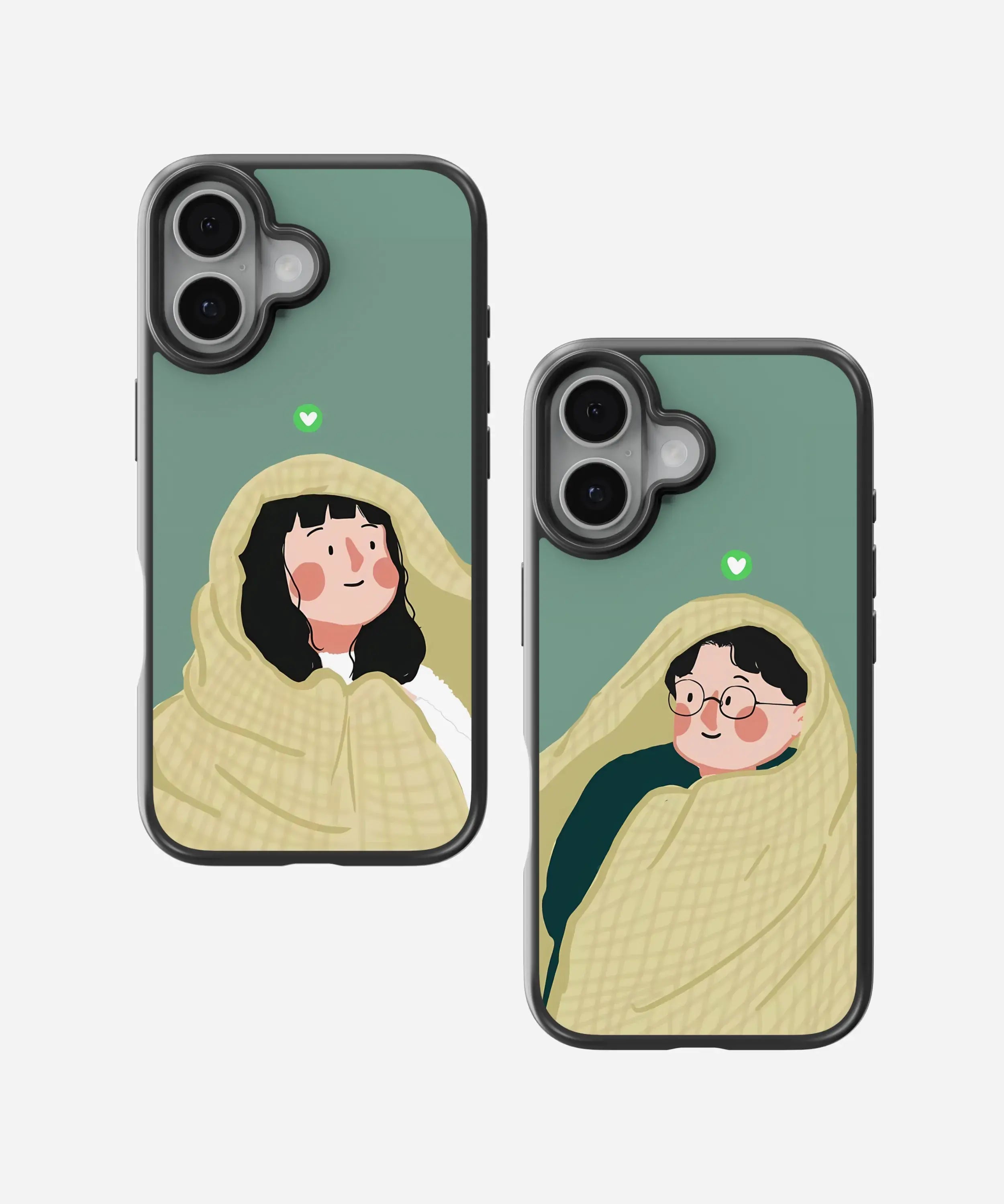 Wrapped in Love Couple Hybrid Matte Case