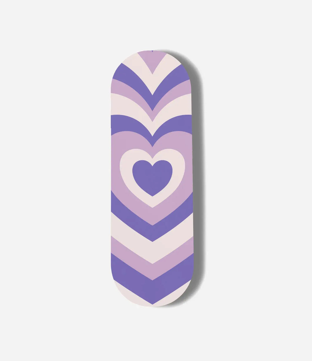 Y2K Pastel Purple Retro Hearts Pop Slider