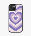 Y2K Pastel Purple Retro Hearts Hybrid Matte Case