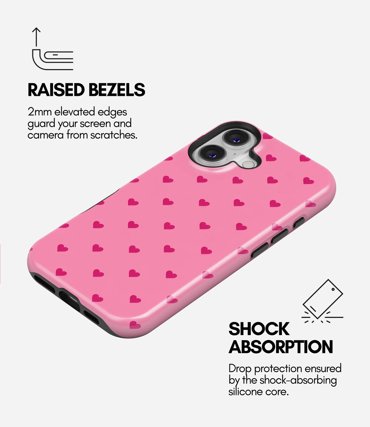Sweetheart Dot Glossy Armoured Case