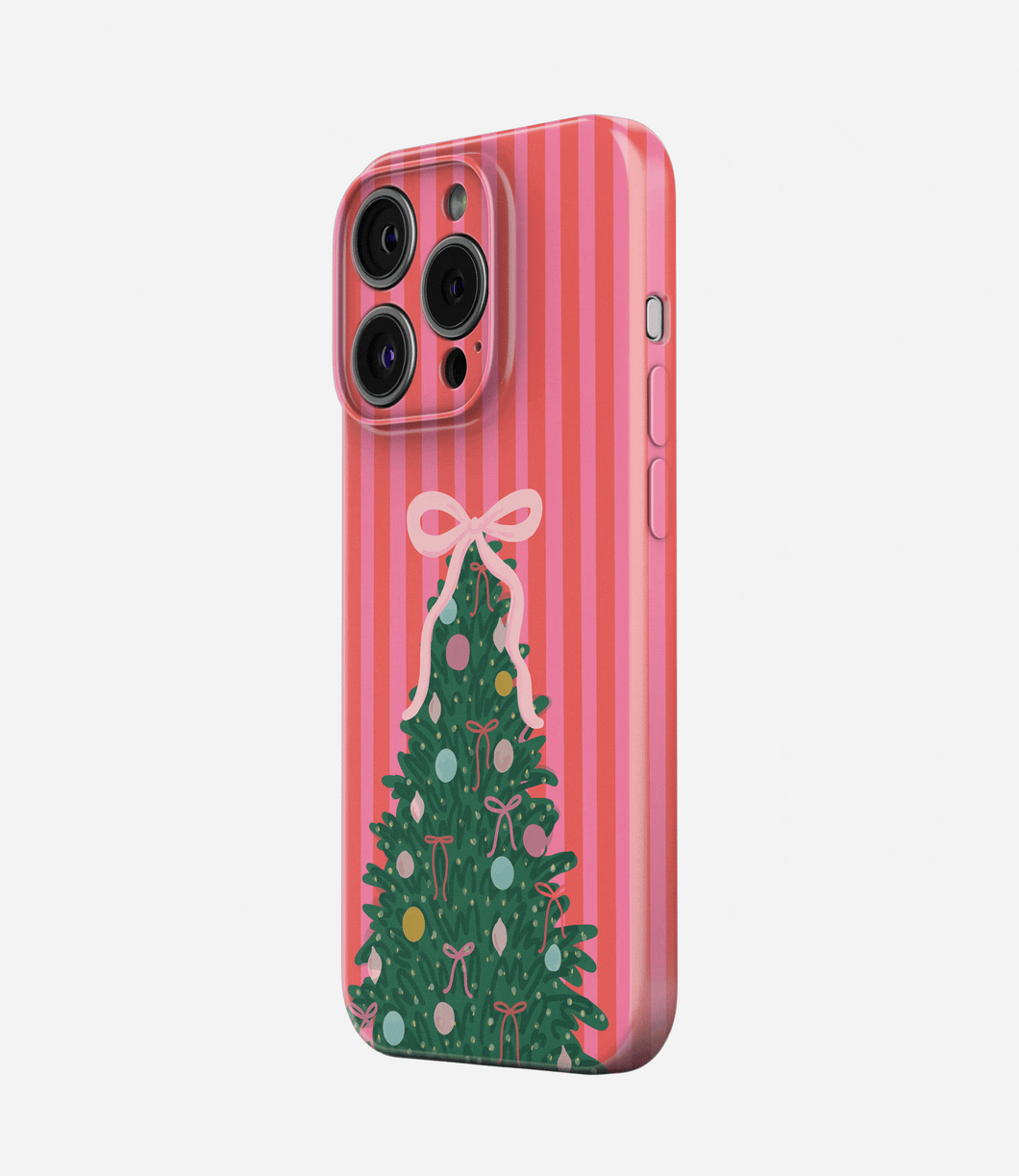 Pinkmas Tree Glossy Hard Case