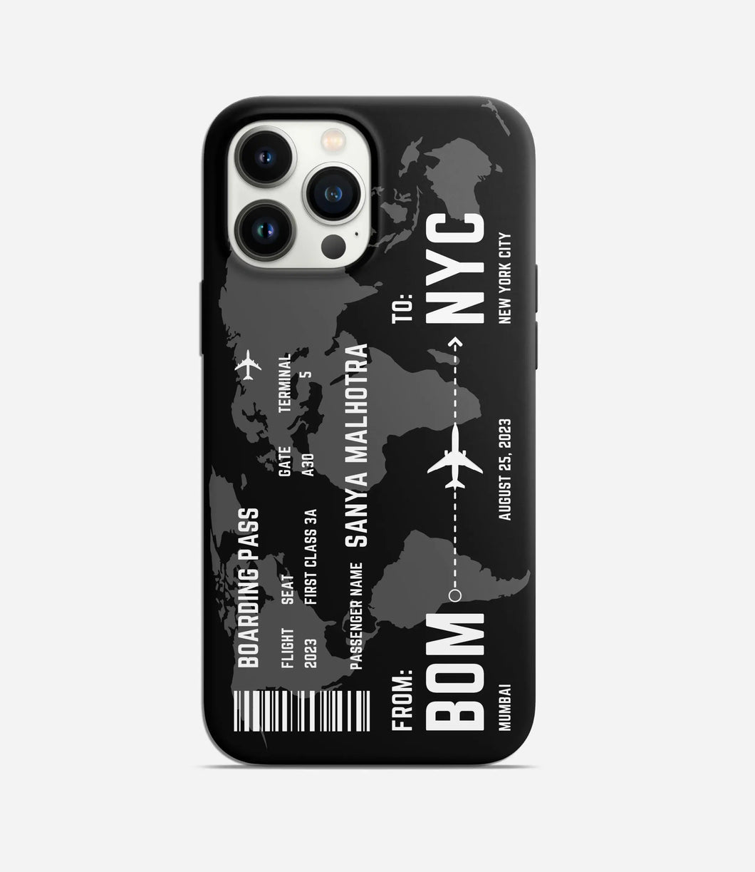 Travel City Boarding Pass Matte Case - Special Edition
