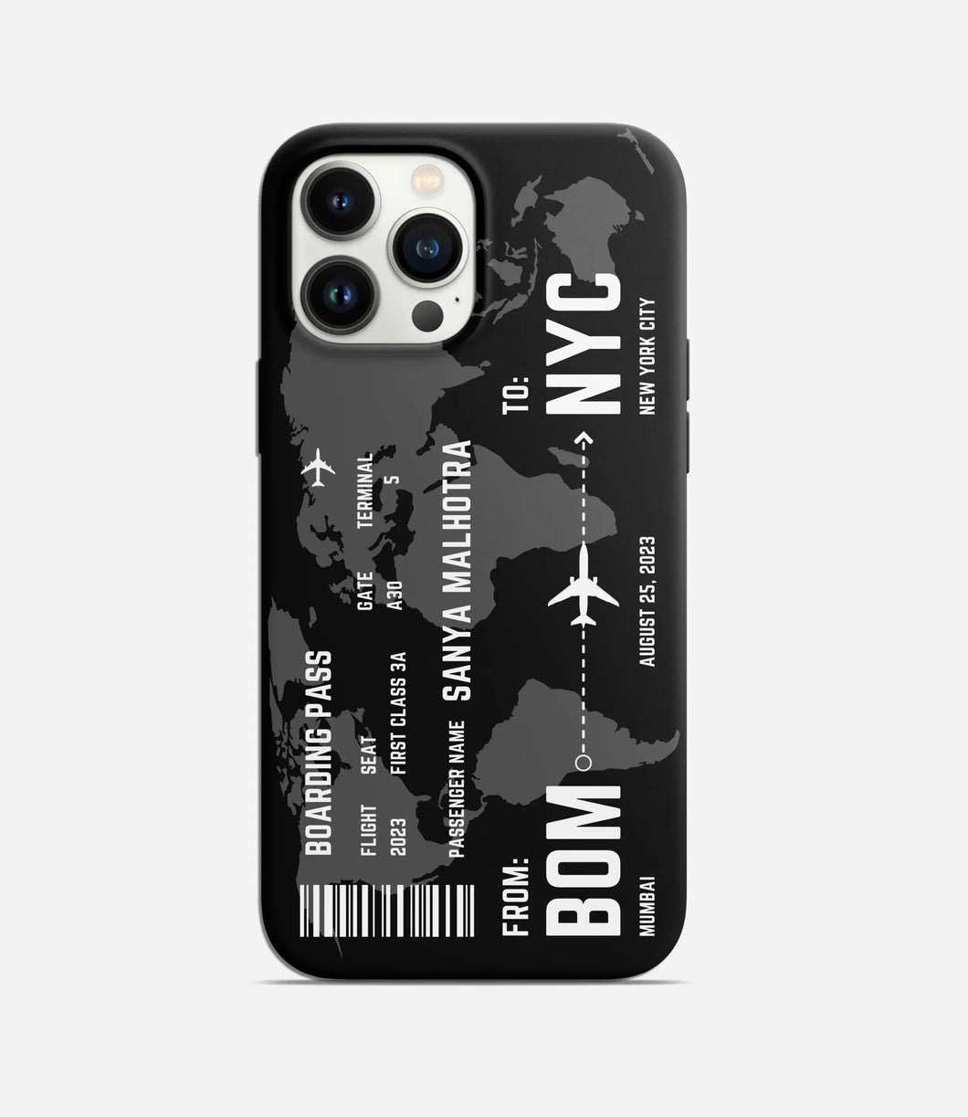 11 Pro Max Air Ticket Phone Case Personalized Boarding Pass Phone