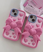 Load and play video in Gallery viewer, Pastel Cute Bow Soft Silicone Phone Case
