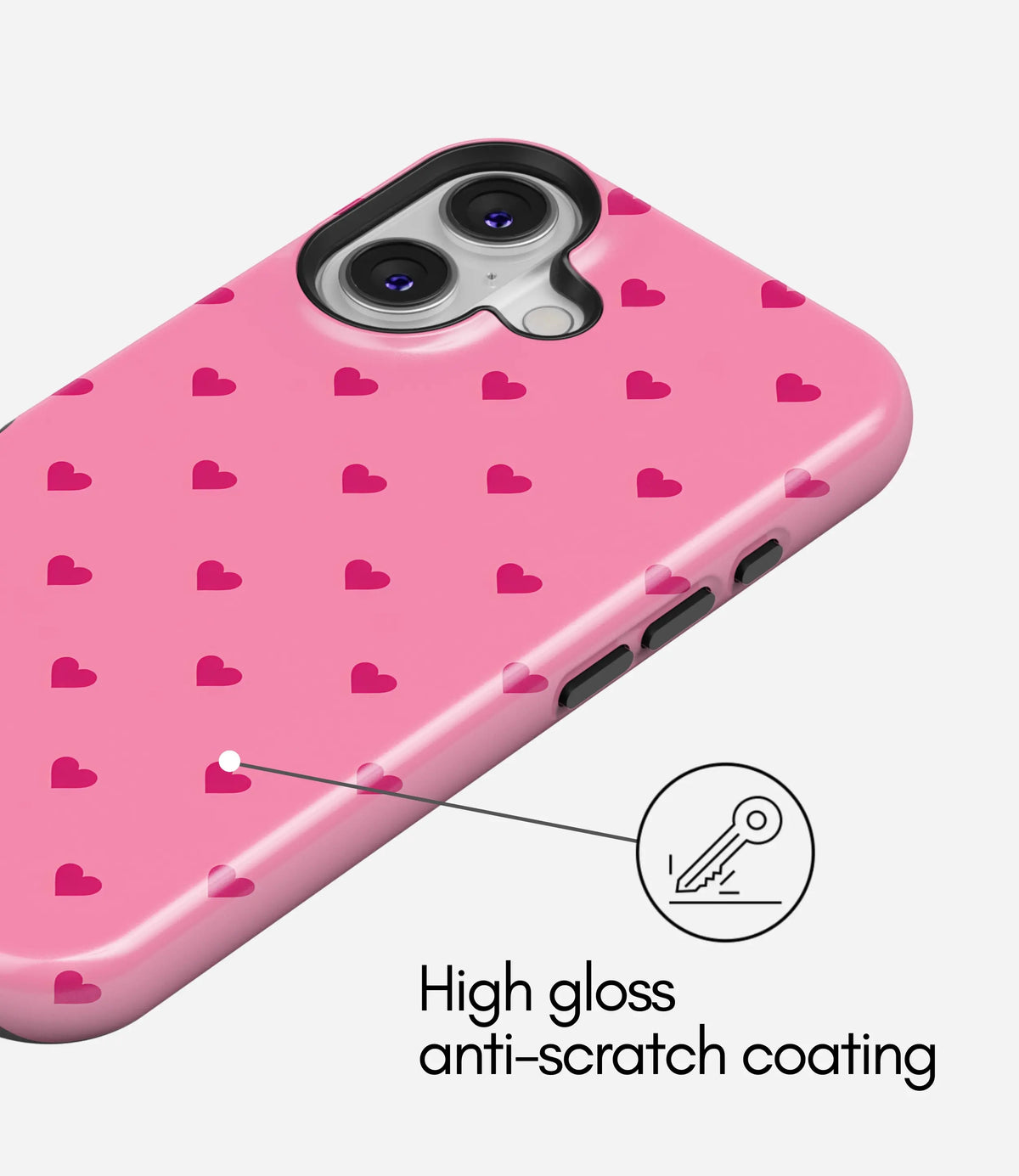 Sweetheart Dot Glossy Armoured Case