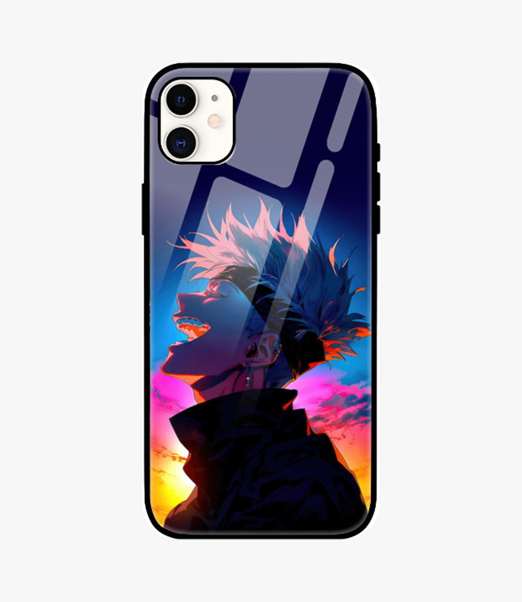 Satoru Gojo Glass Case for iPhone 11