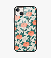 Magnolia Floral Glass Case for iPhone 13 Mini