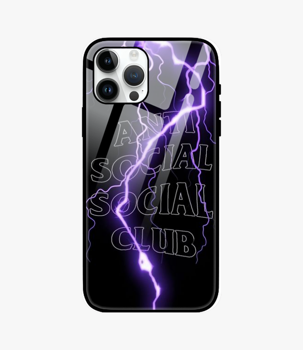 Lightning Anti Social  Metal Case for iPhone 14 Pro