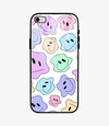 Pastel Colorful Smiley Glass Case for iPhone 7