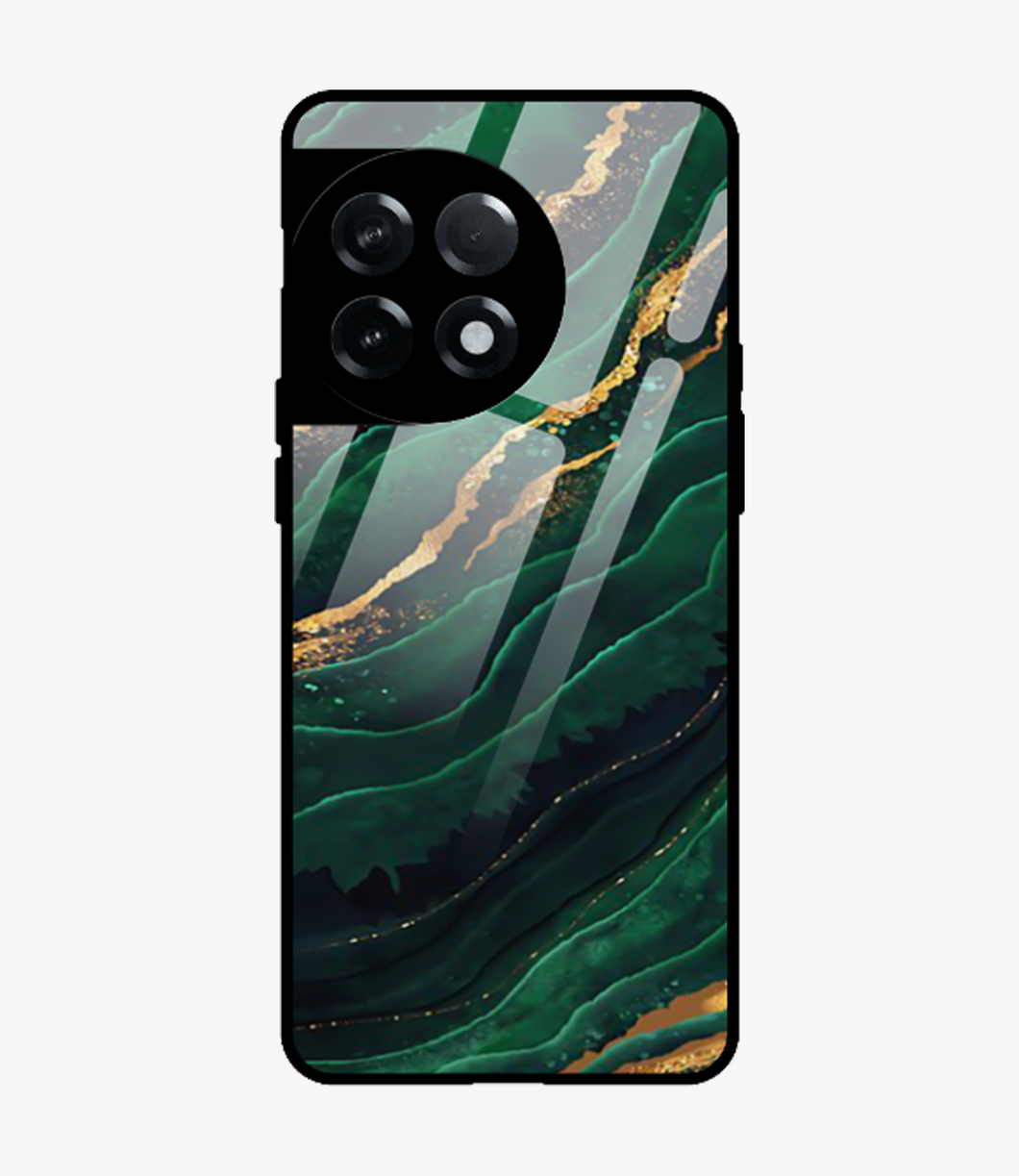 Green Emerald Marble Metal Case for Oneplus 11R