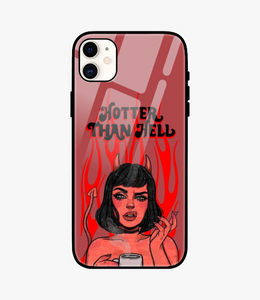 Hotter Than Hell Glass Case for iPhone 11