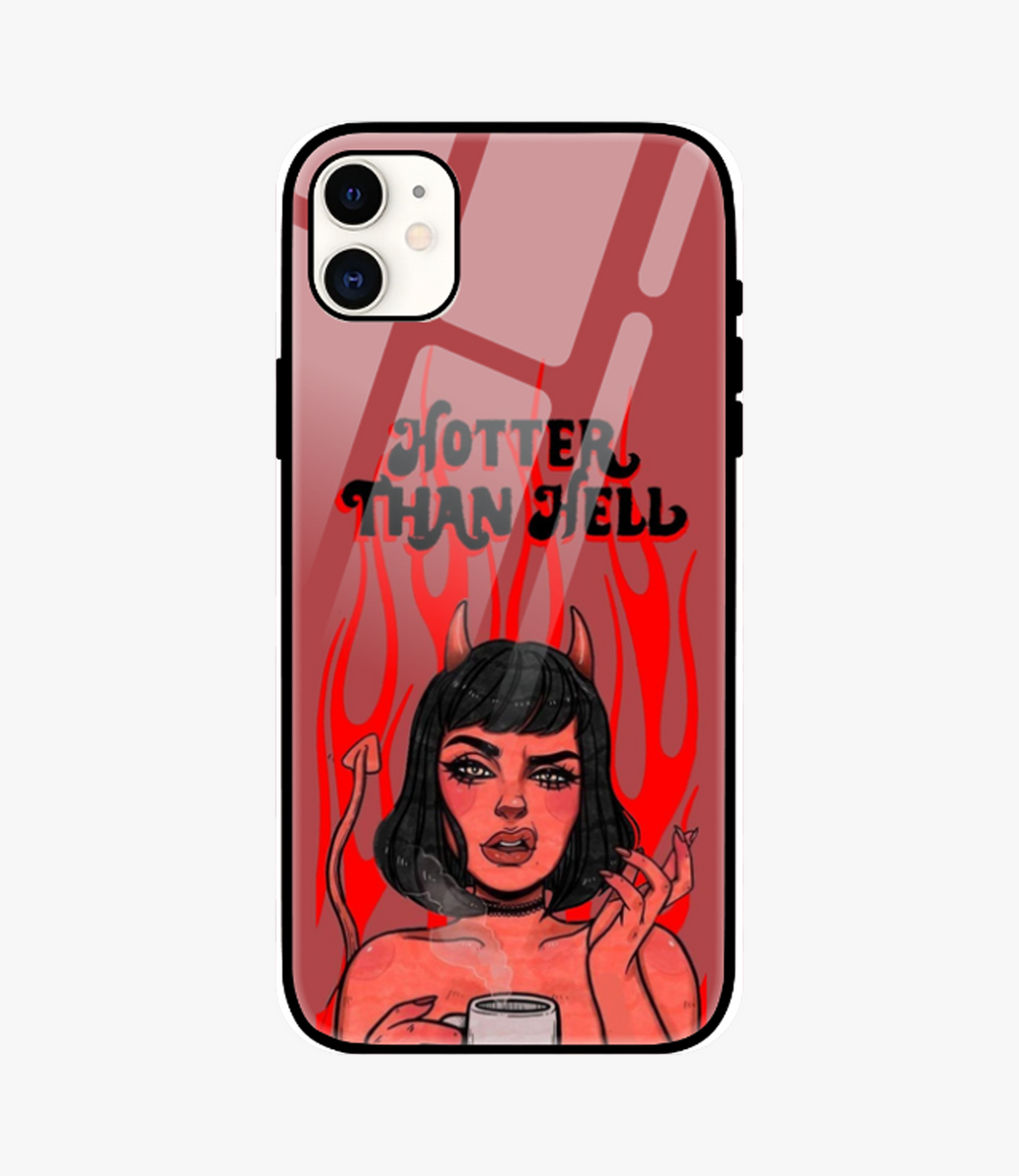 Hotter Than Hell Glass Case for iPhone 11