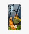Gazing Stars With Dog Glass Case for Oneplus 9R