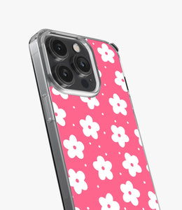 Pink Daisy Pattern Floral Silicone Case