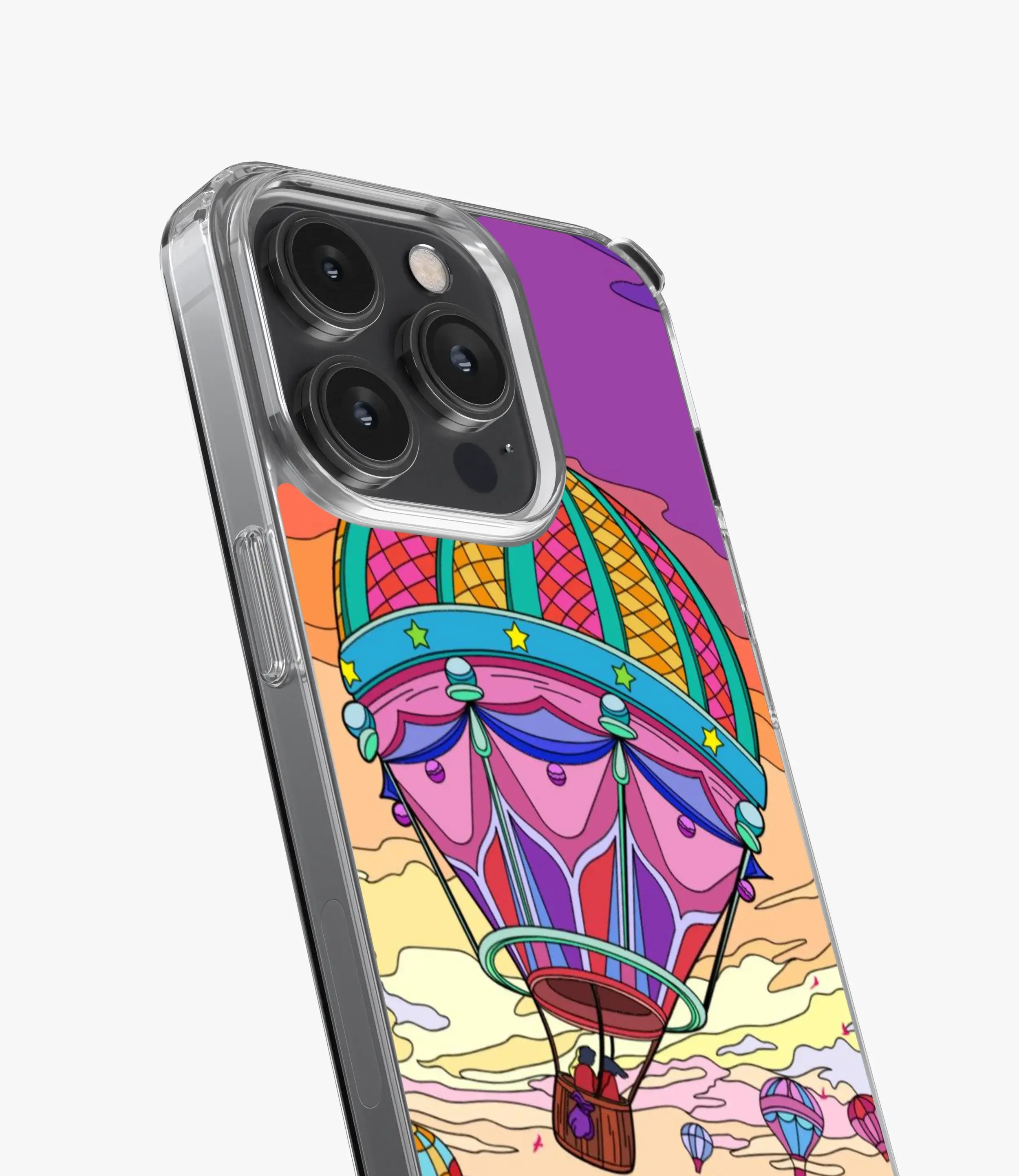 Couple In Hot Air Balloon Silicone Case