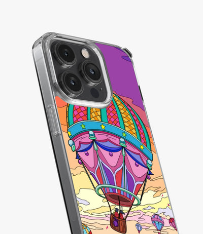 Couple In Hot Air Balloon Silicone Case