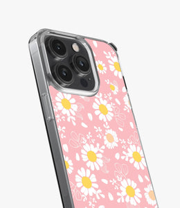 Retro Daisies Pink Floral Silicone Case
