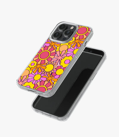 Retro Flower Power Floral Silicone Case