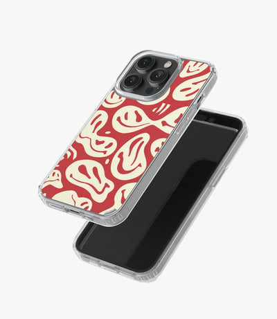 Smileyfy Red/Cream Silicone Case