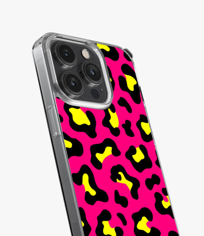 Bright Pink Leopard Print Silicone Case