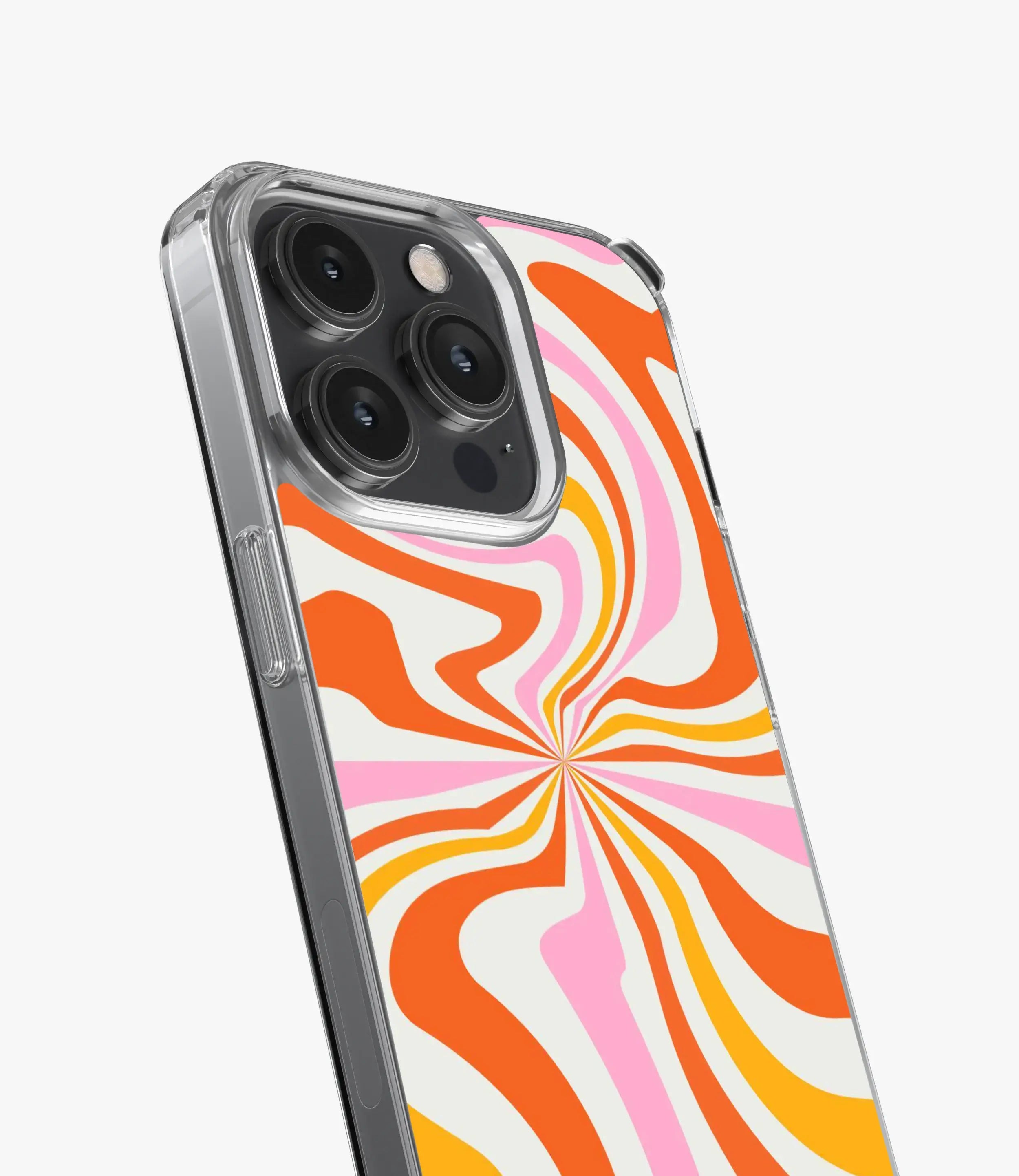 Retro Rainbow Line Silicone Case