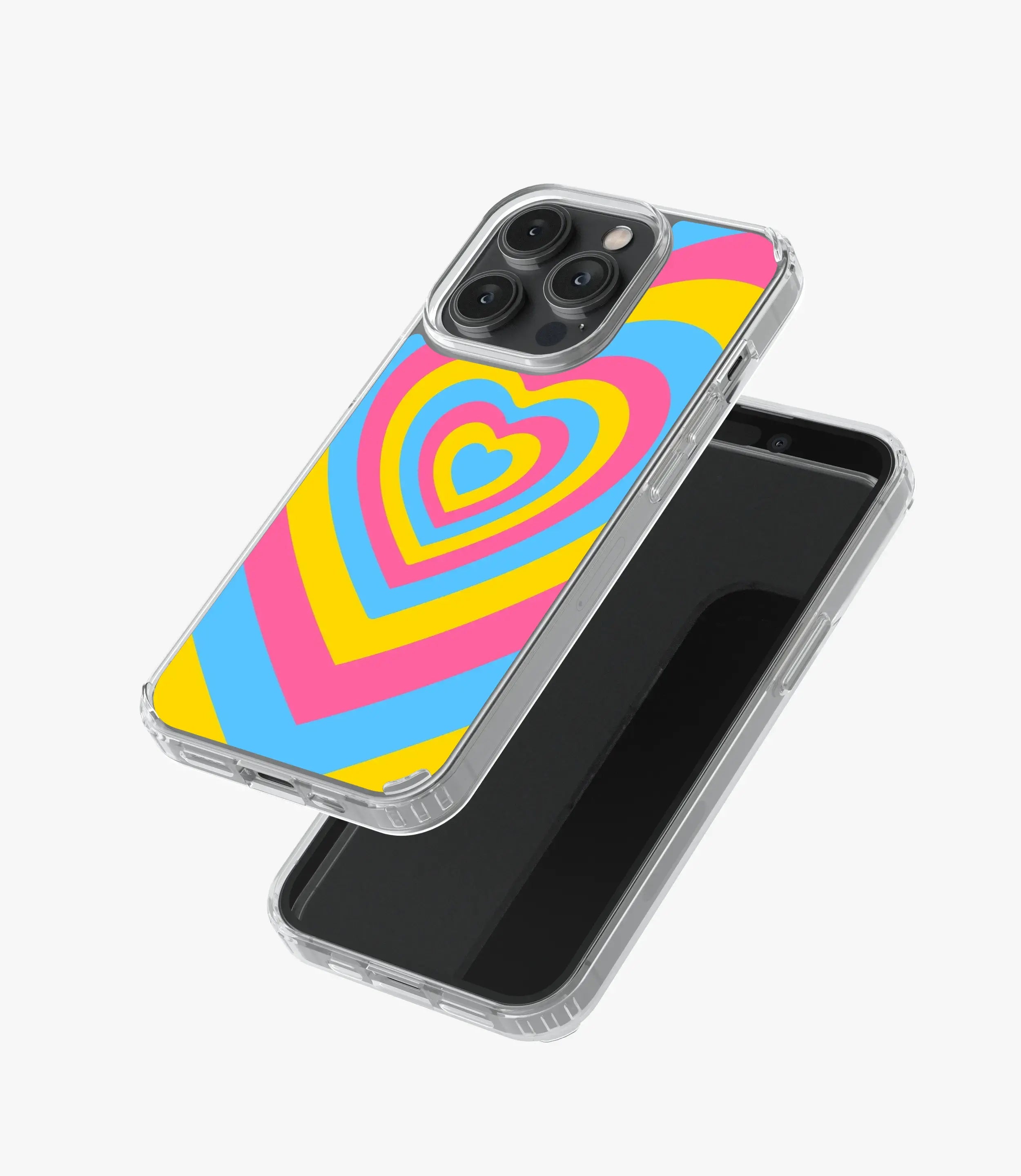 Y2k Colorful Hearts Silicone Case