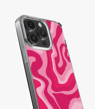 Load image into Gallery viewer, Retro Liquid Swirl Pink Silicone Case
