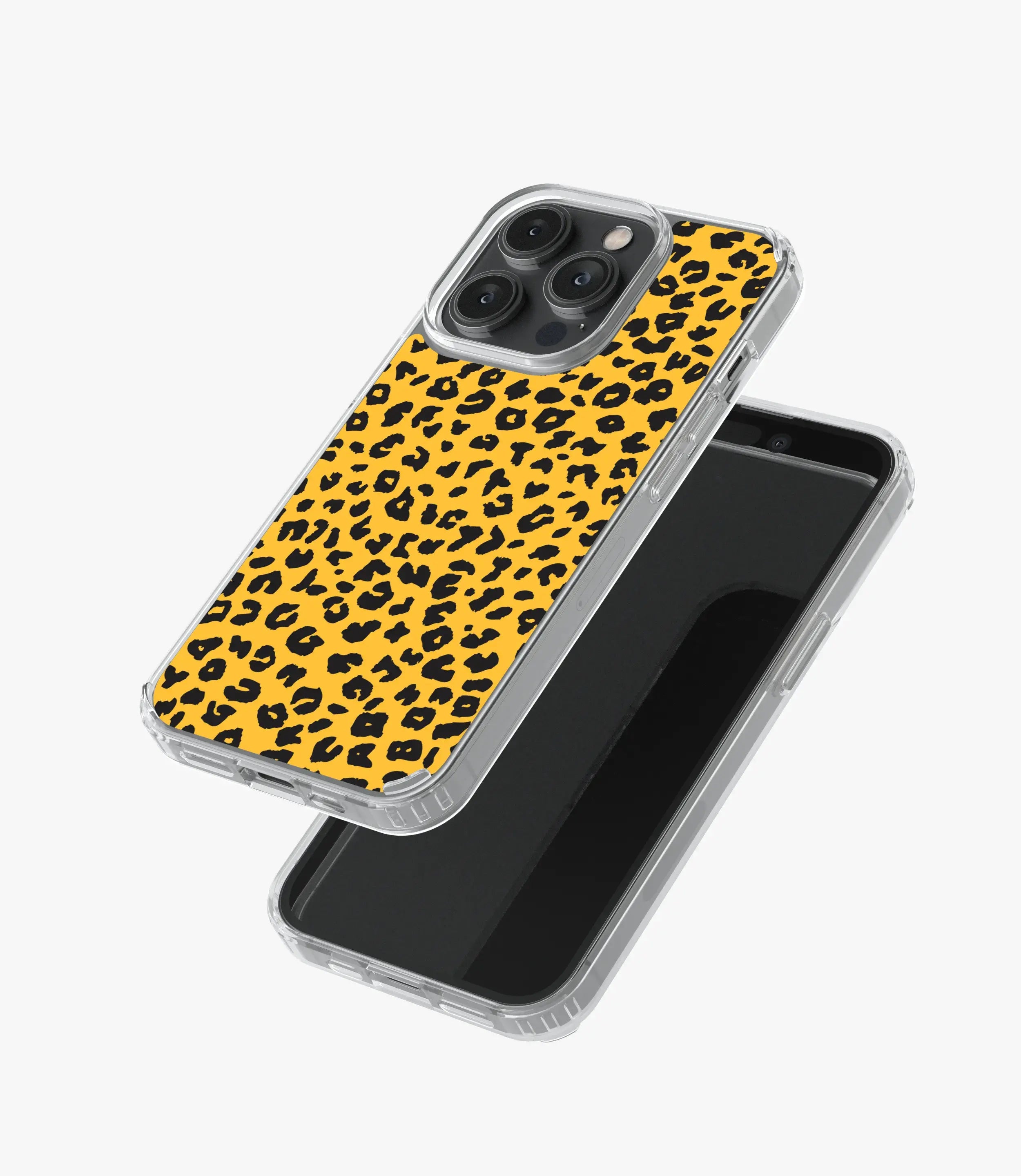 Yellow Leopard Print Silicone Case
