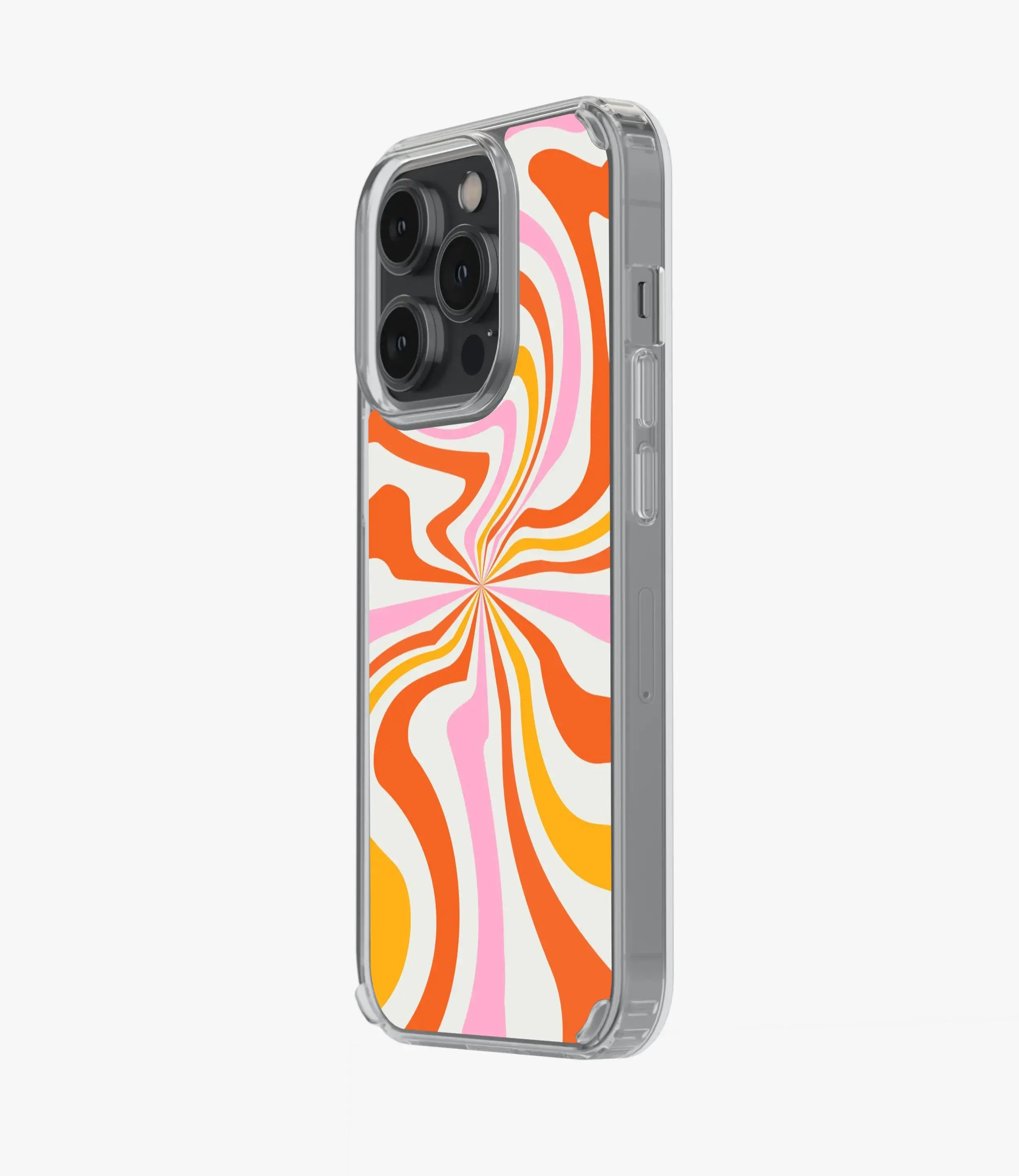 Retro Rainbow Line Silicone Case
