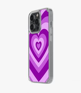 Y2k Purple Hearts Silicone Case