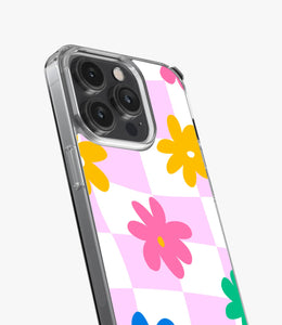 Cute Hippie & Groovy Checkered Silicone Case