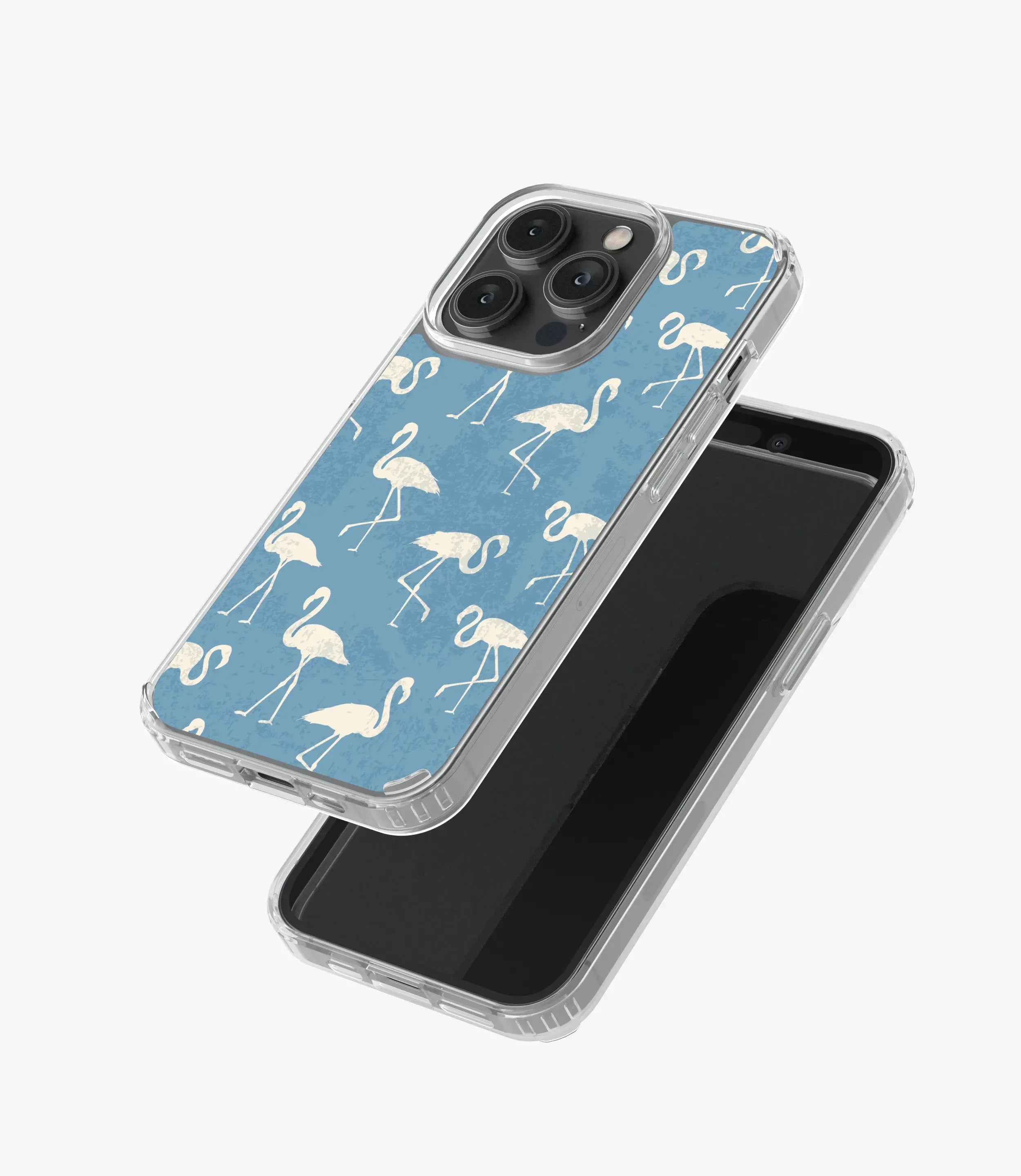 Tropical Flamingo Print Silicone Case