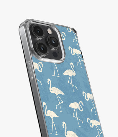 Tropical Flamingo Print Silicone Case