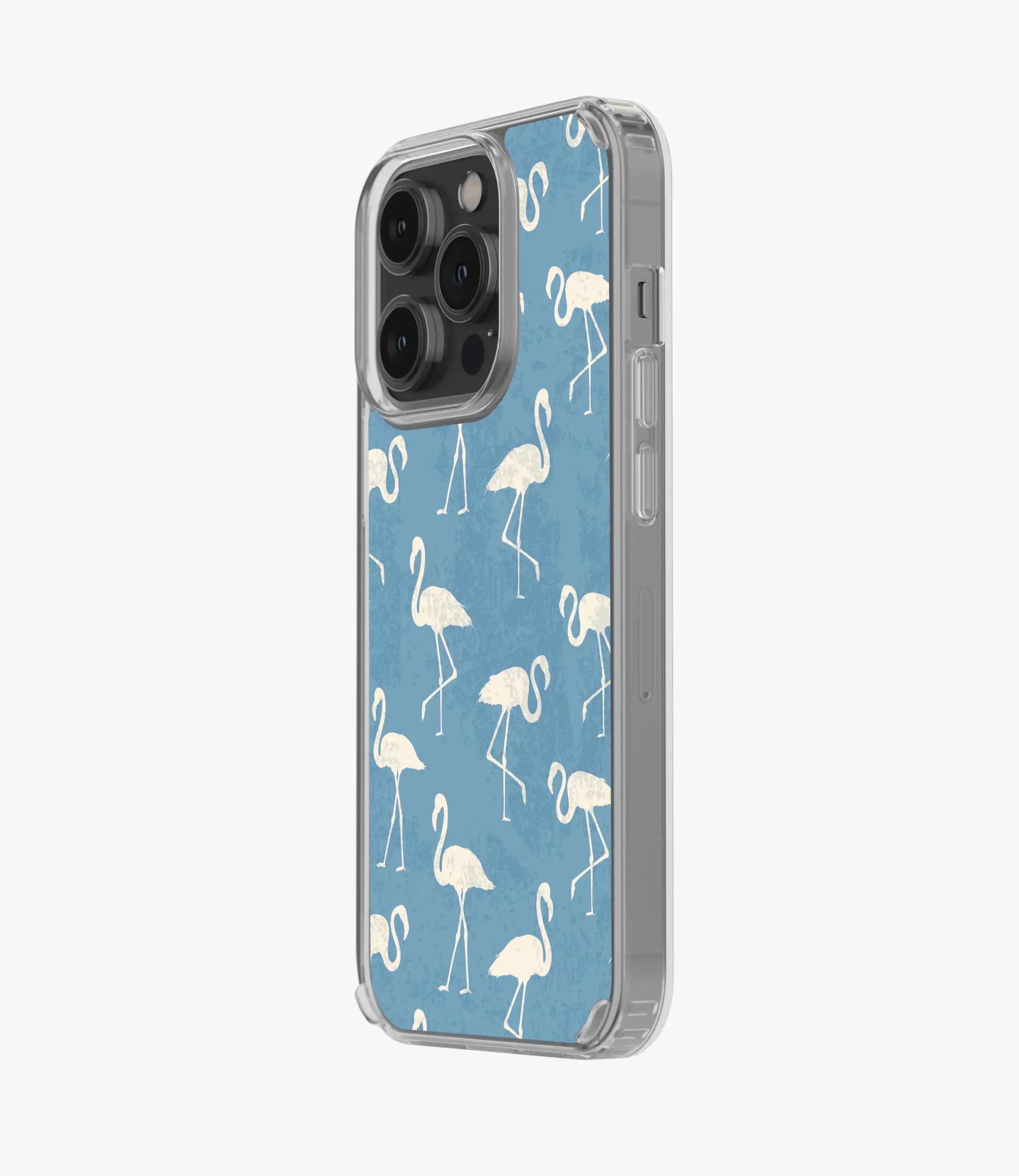 Tropical Flamingo Print Silicone Case