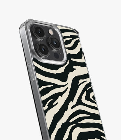 Zebra Black/Almond Silicone Case