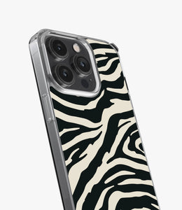 Zebra Black/Almond Silicone Case