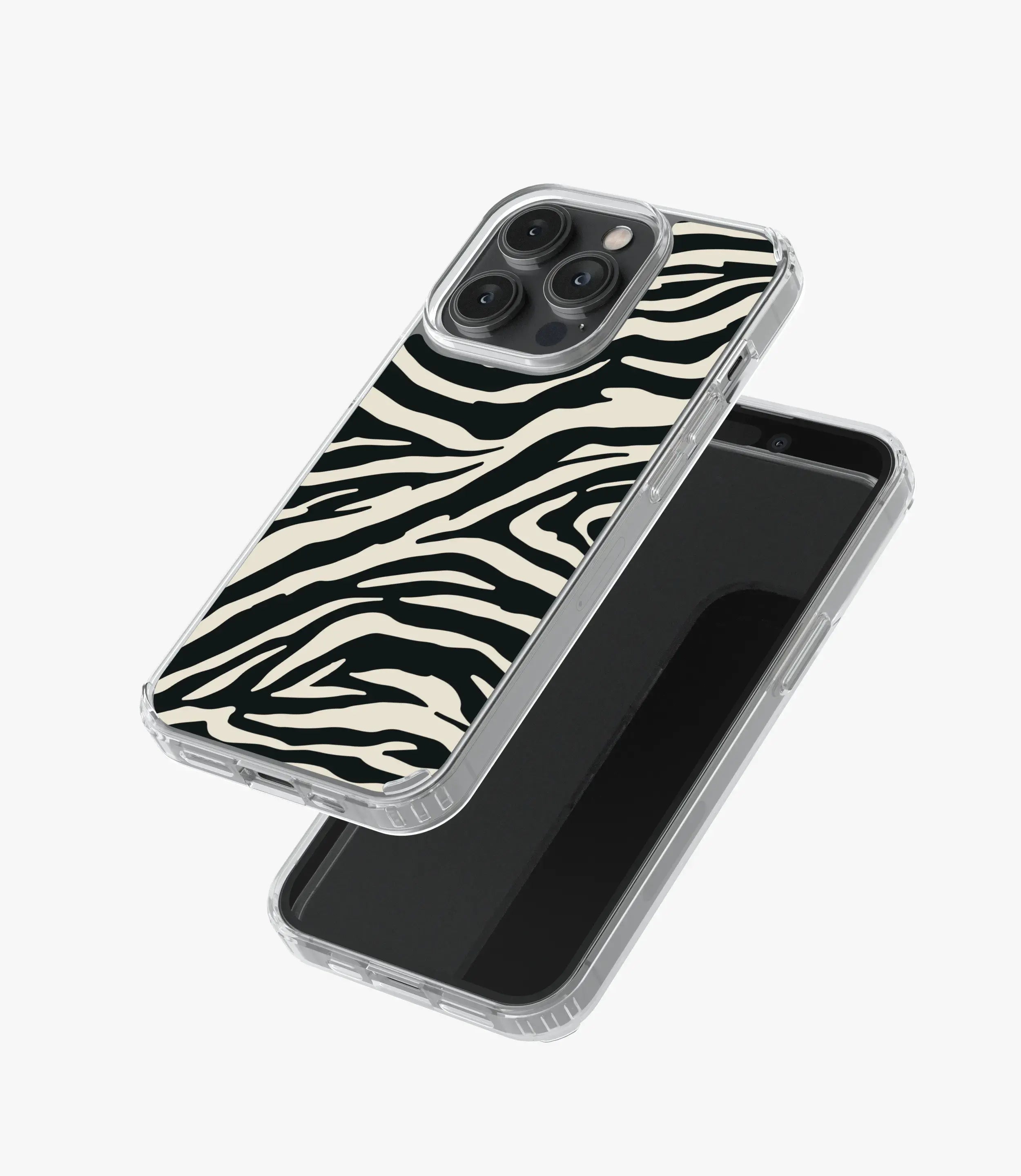 Zebra Black/Almond Silicone Case