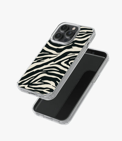 Zebra Black/Almond Silicone Case